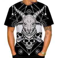Mada Atsitiktinis Kietas Velnias Šėtonas 3D Spausdinimas Vyriškas Moteriškas Marškinėlis Apvaliu Kaklu Trumpomis Rankovėmis Viršus Marškinėlis XXS-6XL 5XL beige