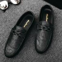 Xia Lefu Shoes Men'S British Business And Leisure One-Pedal Doudou Leather Shoes Breathable Hair Stylist Men'S Shoes 39
