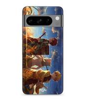Case - MANIACASE - Google Pixel 8a Pro - Silicone - Soft - Tanjiro Inosuke Zenitsu juoda