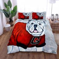 Happy Dog Woof Duvet Cover Set UK Single Double Queen US Twin Full King Size  Bed Linen Set EU single(135x200cm)