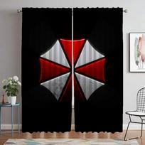 Umbrella Shades Elegant Room Curtains for Living Room Halloween Decoration Blackout Curtain Partition Home Interior Curtains W60xH90cmx2pcs-CL