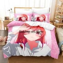 Kanojo Okarishimasu Bedding Set Single Twin Full Queen King Size Bed Set Aldult Kid Bedroom Duvetcover Sets Anime Bed 70x133cm 2pcs