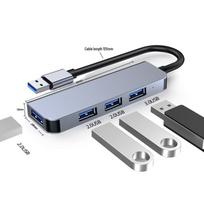 Aluminum Alloy 4-in-1 High-Speed USB 3.0 Hub for Phone and Computer 2013U 4-in-1 (3.0+2.0)