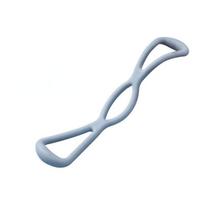 Resistance Bands Yoga 8 Word Tension Device Back Training Rope Open Neck Stretch Belt Silicone Fitness Equipment Arm Exercise rožinė
