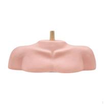 Wig Stand for Home Salon Use PVC Mannequin Holder beige