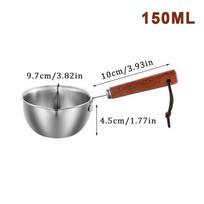 Pot Saucepan Pan Milk Sauce Cooking Soup Oil Pots Warmer Stock Ladle Induction Butter Melting Coffee Noodle Casserole Mini Boil MIT 150ML gray