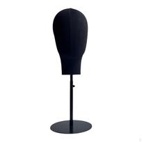 Mannequin Head Model Wig Stand Multifunctional Hat Rack Display Adjustable Height for black
