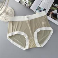 Underwear for Women Lightweight Breathable Lingerie Soft Cinching Solid Color Mid Waist Triangle XL white