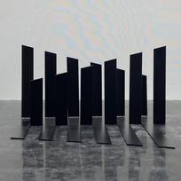 Abstract Metal Blinds Ornaments Tooth-shaped Modern Home Living Room Entrance Study Room Model Room Soft Decoration Crafts Accessories