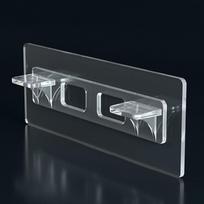 6 Pcs Lengthen Shelf Support Pegs Self Adhesive Punch Free Closet Cabinet Wardrobe Shelf Holder Rack ADM