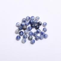 Geras rankų darbas DIY apvalus apyrankės vėrinio aksesuarai natūralaus akmens karoliukai mada 4 6 8 10 12 mm papuošalų gamybai 40-15 vnt. mėlynas taškas 4mm about 40pcs