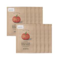 SKINFOOD Sous Vide Mask Sheet (10 sheets, choose 1 out of 10 types) [Moisture soothing] 10 cabbages beige