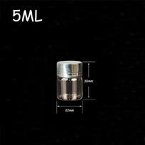 Geras 5-14 ml Mini Skaidrus Stiklinis Kamšteliu Kamščiu Tuščias Laikymo Buteliukas DIY Pakabukai Namų Dekoracija Norų Buteliukas Tuščias Mėginių Indelis 22*30mm sidabras