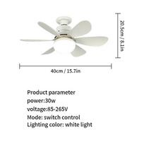 LED 30W Ceiling Fan Light E26/E27 Base Suitable for Living Room Bedroom Kitchen Balcony Study Household Use 85-265V balta
