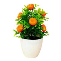 Artificial Fruit Bonsai Mini Orange Pomegranate Tree Windowsill Decor Plastic Courtyard Simulated Plants Bonsai for Home 3