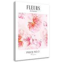 Canvas print, Flowers in France 40x60 rožinė