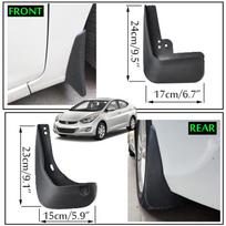 Automobilio purvasaugiai, skirti Hyundai Elantra MD 2011 2012 2013 2014 2015 2016 purvasargiai purvasaugiai purvasaugiai priekinis galinis sparnas gray
