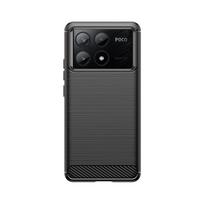 Dėklas Xiaomi Poco X6 Pro, atsparus smūgiams, originalus TPU, prabangus šlifuoto gumos apsauginis galinis dangtelis telefonui Xiaomi Poco X6 X6 Pro 5G Poco X6 mėlyna