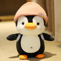 Kawaii Minkšti Pingvinų Pliušiniai Žaislai Įdaryta Animacinio Filmo Gyvūnų Lėlė Madingas Žaislas Vaikams Kūdikiams Mieloms Mergaitėms Kalėdų Gimtadienio Dovana 22cm rožinė