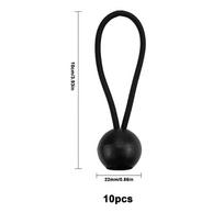 10PC Fixing Tarpaulin Rope Tarp Canopy Bungee Cords Strap Elastic Tent Bungees Ball Camping Accessories Easy Carrying Small tool