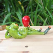 Funny Leggy Frog Statue Sculpture Nordic Creative Animal Indoor Figurines Office Living Room Desktop Home Decoration Accessories