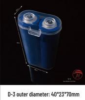 Waterproof, Drop-Proof Battery Storage Box for 18650, AA, and AAA Batteries D-3, can hold 2 18650 batteries skaidri