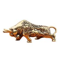 Kinų Zodiako Ornamentas Lygus Žalvario Raktų Pakabukas Papuošalas Pasidaryk Pats Pakabukas Krepšio Dekoravimo Pakabukas Neša Sėkmę Klestėjimą Stalo Gyvūnų Figūrėlė Ox