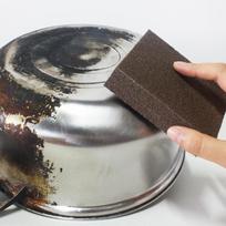 1 Pcs Large Area Carborundum Fine Flexible Descaling Clean Magic Brush Sanging Sponge ARI tamsiai ruda spalva