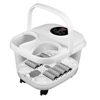 Portable Foot Spa Bath Massage Machine 8 Roller Feet Washing Tub Relieve Fatigue Foot Tub Intelligent thermostat + Touch Button UK balta