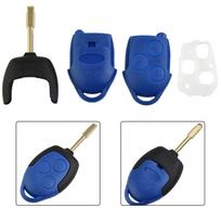 Car Key Fob Case 3-Button BLUE Remote Cover For Ford For Transit Connect Mk7 2006-2014 Auto Replacements Accessories CHINA blue