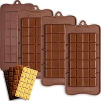 Silicone Chocolate Bar Molds Bars Making Fondant Coffee Mould BPA Easy Release Non-Stick for Protein Energy Handmade Gifts