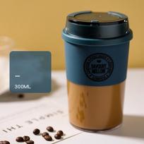 MeyJig Thermos Coffee Cup Leak-proof Thermal Espresso Mug Tour Gift Vacuum Bottle 300ml 300ml rožinė