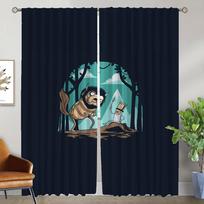 Window Curtain for Room 2 Panel Adventures Time Modern Living Room Curtains 2 Pieces Halloween Decoration Partition Kitchen Home W50xH70cmx2pcs-CL