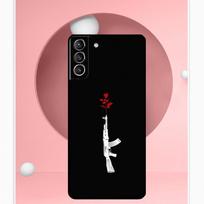 AK 47 Gun Cover For Samsung Galaxy S23 S24 Ultra S8 S9 S10 S22 Plus Note 10 20 Ultra S20 S21 FE Case Galaxy S23Ultra brown