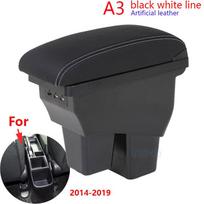 For Honda Jazz Armrest For Honda Fit Jazz 3 Car Armrest Box 2014-2019 Retrofit Accessorie Car Storage Box Simple installation