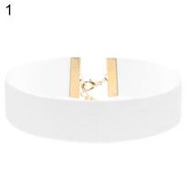 Fashion Wide Soft Velvet Choker Lady Party Nightclub Necklace Gothic Jewelry ADM balta