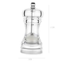 Spice Mill Salt and Pepper grinder Refillable  shaker Manual Herbs Grinder Adjustable Ceramic Rotor Kitchen Tools white
