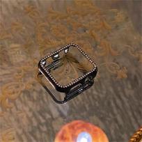 Diamond PC Case For Apple Watch Series10 9 8 7 6 SE ultra Bling Bumper Protector Cover Shiny Frame For IWatch 46mm 42mm 40mm 41MM 45MM 44MM 49mm Cover iwatch 10 42mm juoda