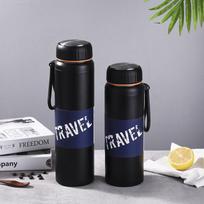 Palme Space Pot with Tea Net Hand Strap Stainless Steel Sports Thermos Cup Cup 800ml black