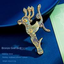 Refrigerator Sticker Metal Relief Magnetic Dali Man Mask Museum Cultural and Creative Tourist Souvenirs Chinese Style