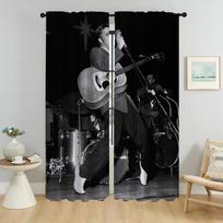 Elvies Partition Window Curtain for Room 2 Panel Curtains for Bedroom Shades Halloween Decoration Home Interior Curtains Living W50xH70cmx2pcs-CL