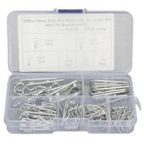 100PCS R Clip Assortment Kit Carbon Steel Hairpin Retaining Pin Clip M1 M1.2 M1.5 M1.85 M2 M2.5