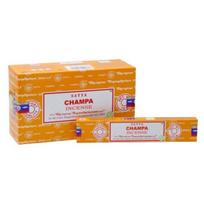 Satya  Champa Incense Sticks Agarbatti 180 Grams Box | 12 Packs of 15 Grams Each in a Box | Export Quality 180 gm ruda