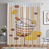 DACK DACK Window Curtain for Room 2 Panel Halloween Decoration Shades Elegant Room Curtains Tulle for Bedroom Partition Living W50xH70cmx2pcs-CL beige