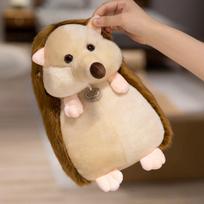 Realistiški Ežio Pliušiniai Žaislai Iškamšyti Gyvūnai Žaislai Vaikams Pliušiniai Žaislai Ežio Lėlė Mielos Biuro Dekoracijos Minkštas Žaislas 20cm beige
