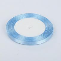 22 Metres 6mm Many Colours Double Faced Sided Satin Ribbon Reels ARI blue