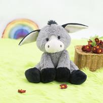 25cm Animacinis Pilkas Juodas Asilas Pliušinis Žaislas Pakabukas Dekoracija Lėlė Gimtadienio Vaikams & Merginai Draugei Dovanos 25cm gray