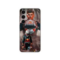 Coque Samsung Galaxy S25 verstappen éclair Formule 1 Casque F1 Maniacase