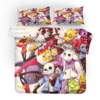 3D žaidimo Undertale Sans patalynės komplektas Miegamojo dekoras Aukštos kokybės antklodės užvalkalas Namų tekstilė Antklodės užvalkalas Berniukui Mergaitei Vaikų dovanos EU Twin 135x200cm gray