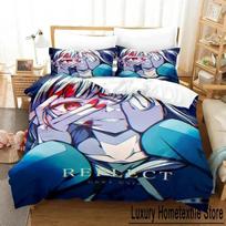 Gawr Gura Reflect Fanart holoMyth Bedding Set Duvet Cover Bed Set Quilt Cover Pillowcase Comforter king Queen Size Boys Adult 70x133cm 2pcs